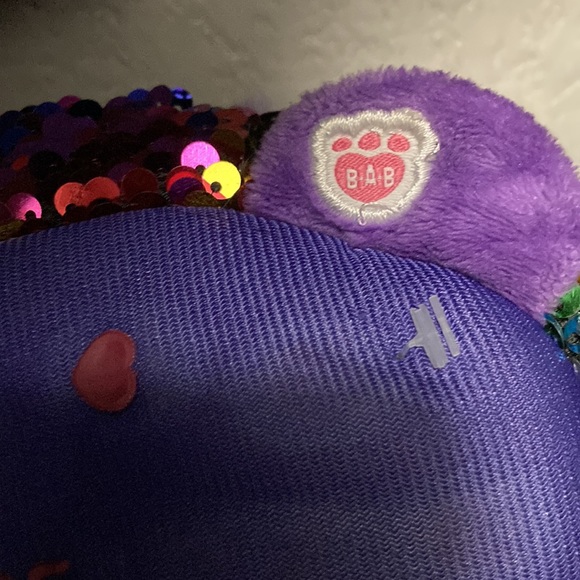 Build-A- Bear Panda flip sequins slippers size M (13/1) shoe size, multicolor. - Picture 7 of 7